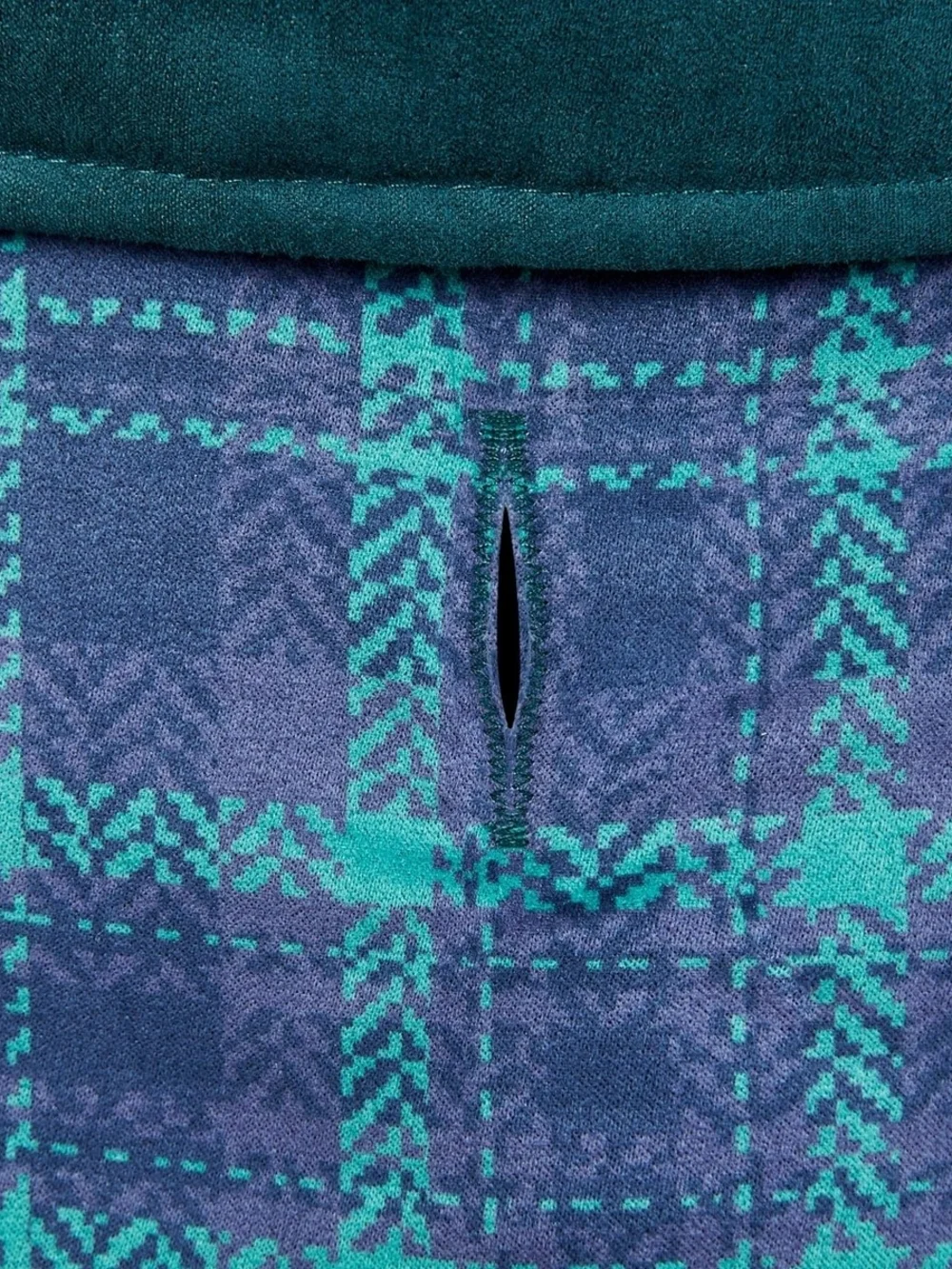 Plaid Dog Coat in Navy & Green - Pet Jacket